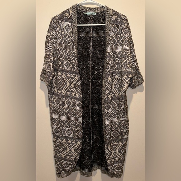 Maurices Womens  Shortsleeve Long Open Front Cardigan‎ - Picture 1 of 6